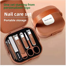 Kit Manicure Profissional com 8 Peças em Aço Inoxidável