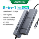 Hubs USB-C UGREEN Adaptador USB / HDMI / Display Port